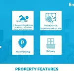 דירה 1br With Pool @ Azul